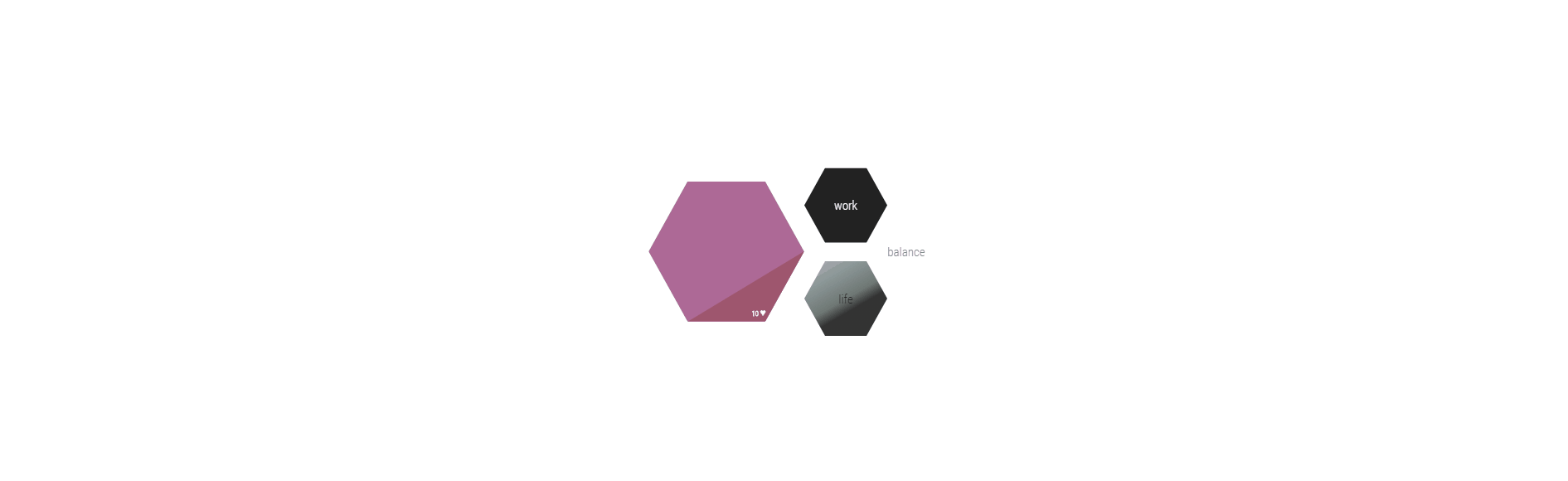 CSS Hexagons - Clip-path: Hexagon shapes for dummy profile page