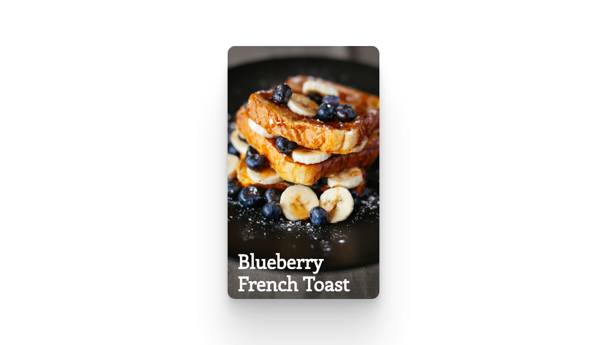 CSS Recipe Cards - Recipe Card