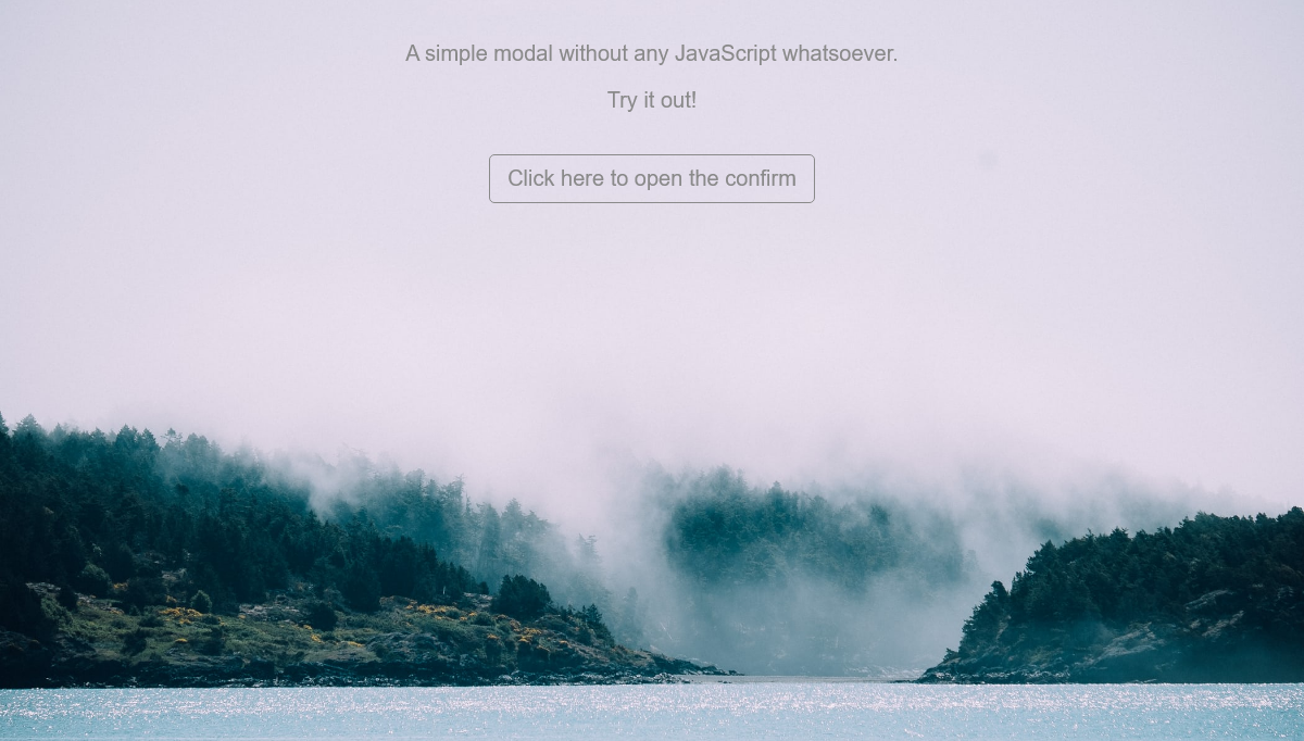 CSS Modal Windows - CSS only modal
