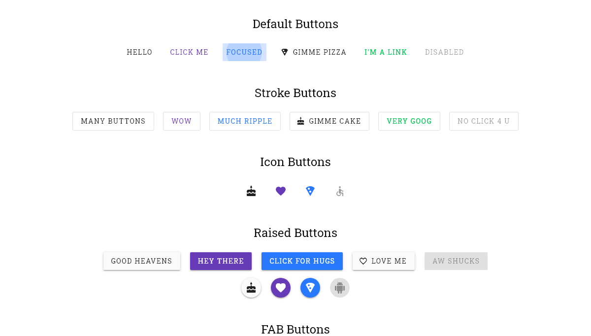 jQuery Buttons - Material Design Button Ripple jQuery Plugin