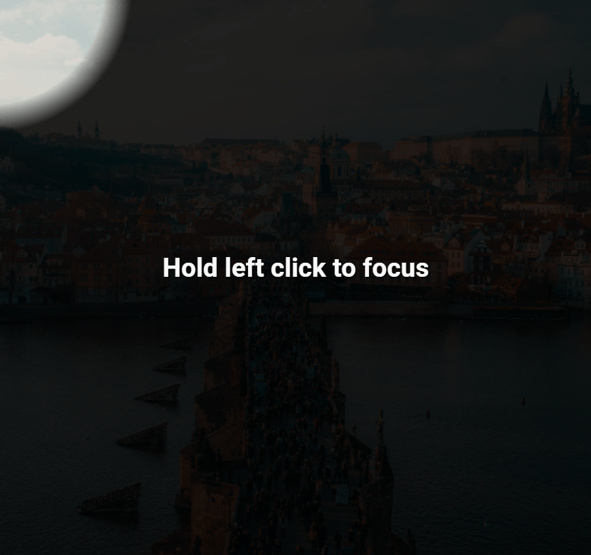 CSS Hover Effects - Radial Gradient Spotlight Effect
