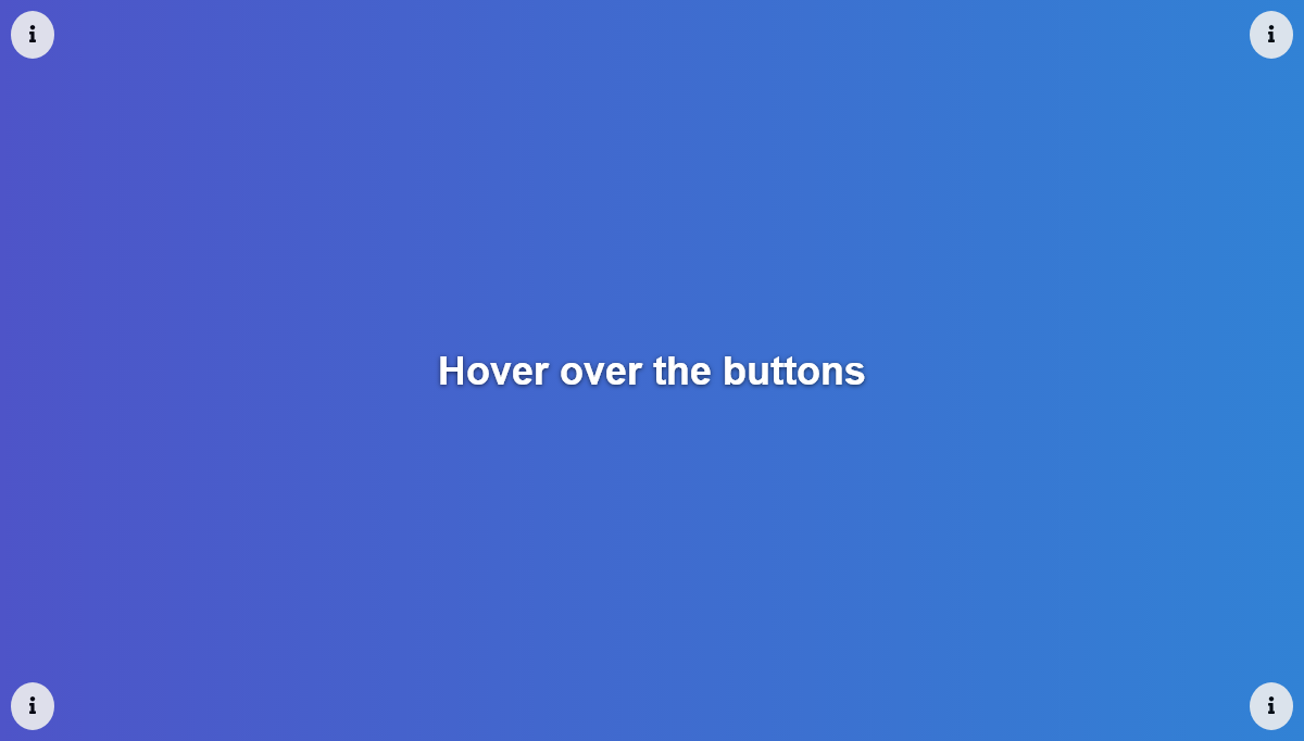 React.js Buttons - React popup buttons on hover