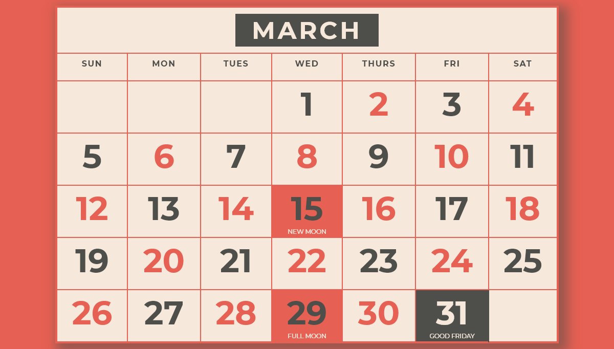 CSS Calendars - Calendar Mockup
