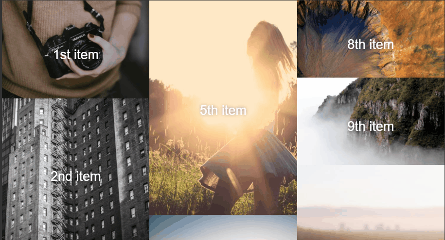 CSS Masonry Layout Examples - Pure CSS Masonry Gallery with Flexbox