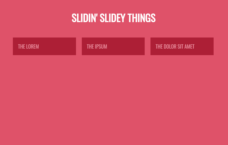 jQuery Tabs - Sliding Tab Box Things