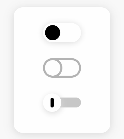 CSS Toggle Switches - Toggle buttons / On-Off switches