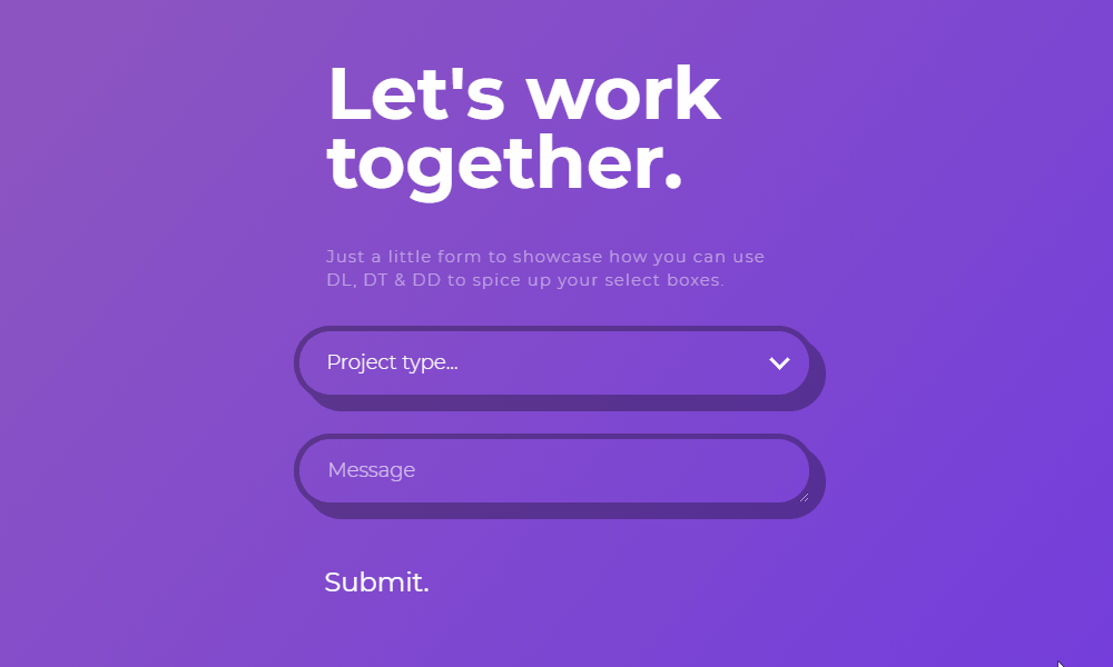 jQuery Select/Multiselect Boxes - Transforming select fields using DL, DT & DD +  some jQuery