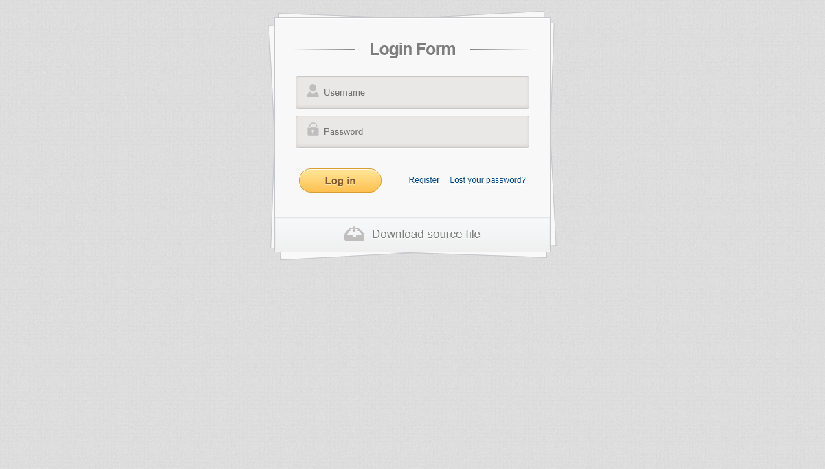 CSS Login / Registration Forms - Login form using HTML5 and CSS3