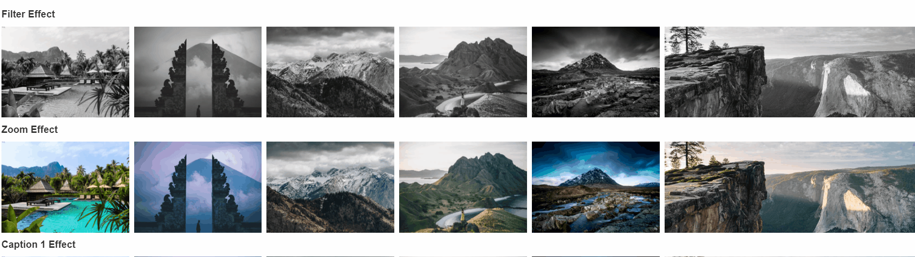 CSS Thumbnails - CSS Thumbnail Transition Effects