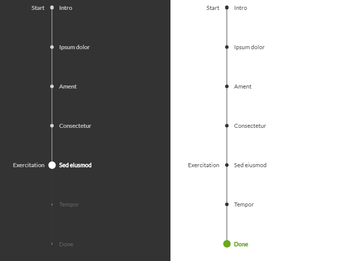 jQuery Progress Bars - Responsive Vertical Progress Steps