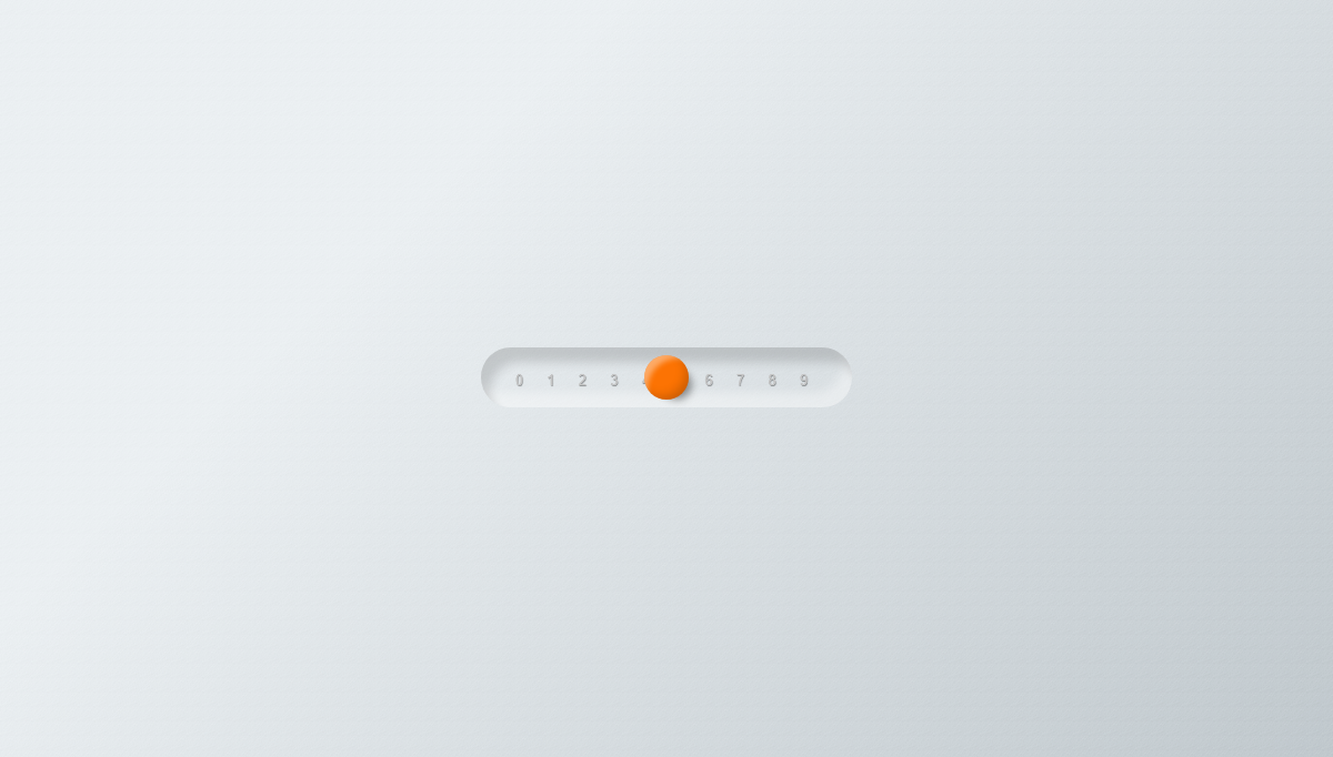 CSS Range Sliders - Neumorphic design of a range slider with pure CSS3