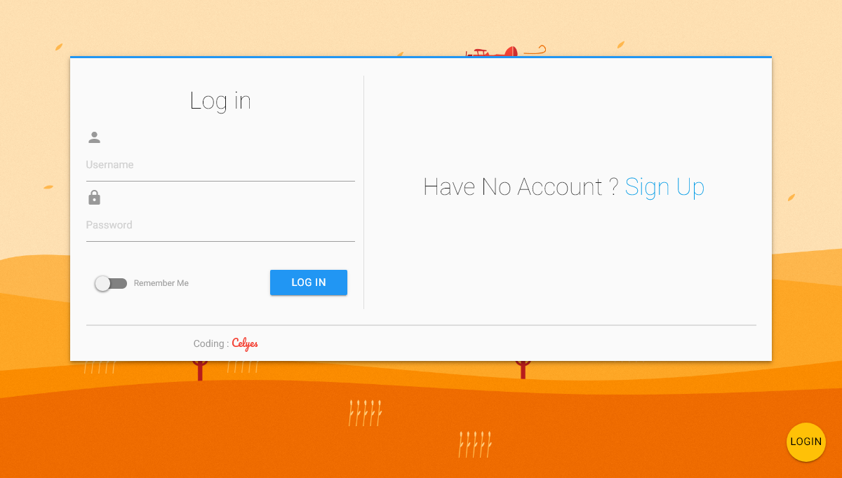 CSS Forms - Material Design Login Form 