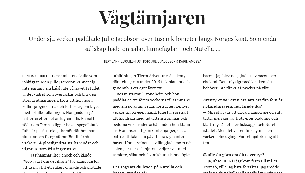 CSS Magazine Layouts - Article