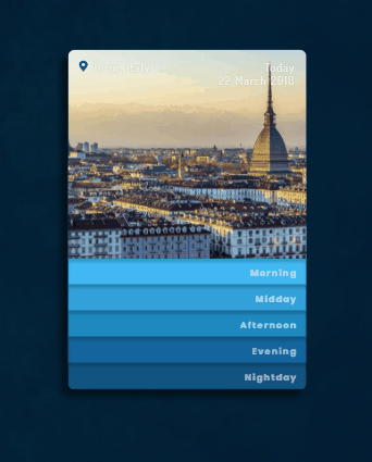 jQuery Accordions - app meteo animation css ease