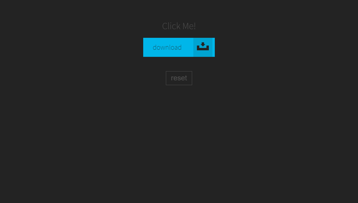 jQuery Buttons - 3D Download Button w/ Meter Progress