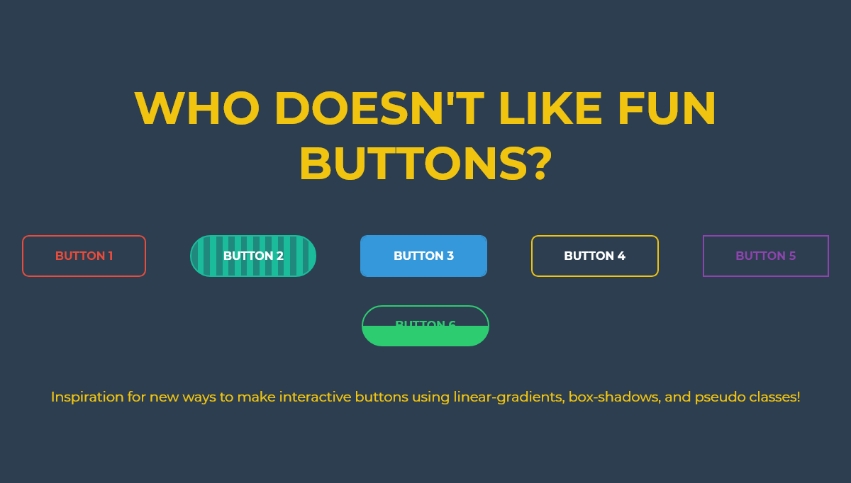 CSS Buttons - CSS BUTTONS!!