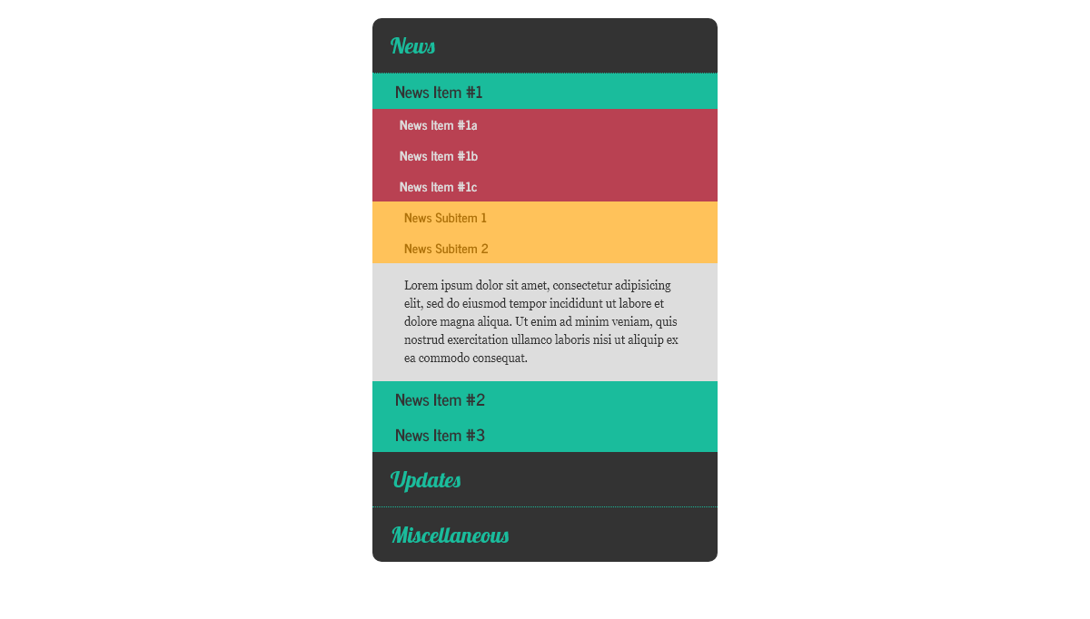 Bootstrap Accordions - Multi-level Accordion