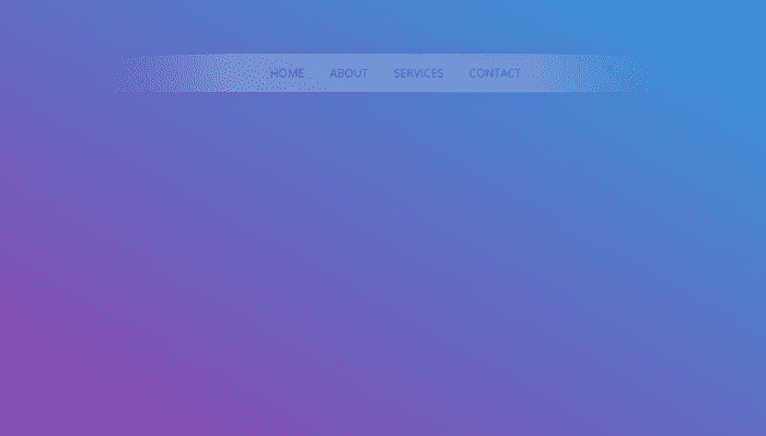 jQuery Tab Bars - Transparent Fading Navigation Bar