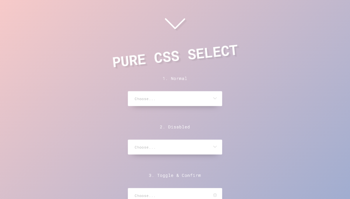 CSS Select Boxes - CSS Only Select ( Radio + Checkbox ) No JS