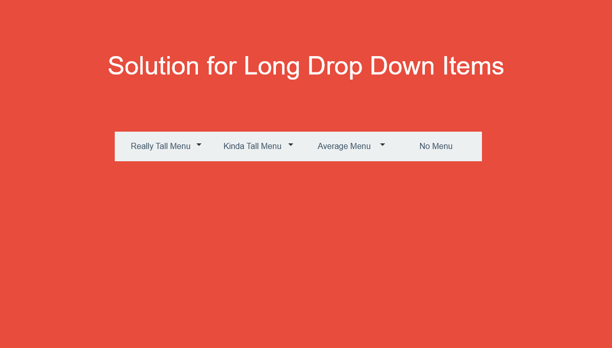 CSS Menu - Solution for Long Drop Down Items