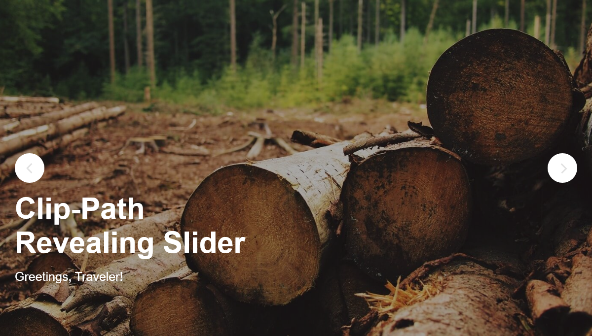 CSS Sliders - Clip-Path Revealing Slider
