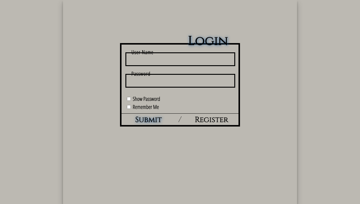 JavaScript Input Text - Login form with full JavaScript validation handling.