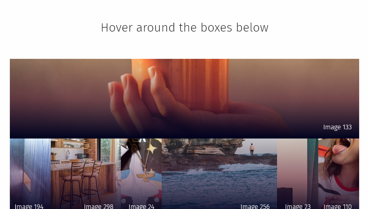 CSS Image Effects - CSS-only directionally aware hover