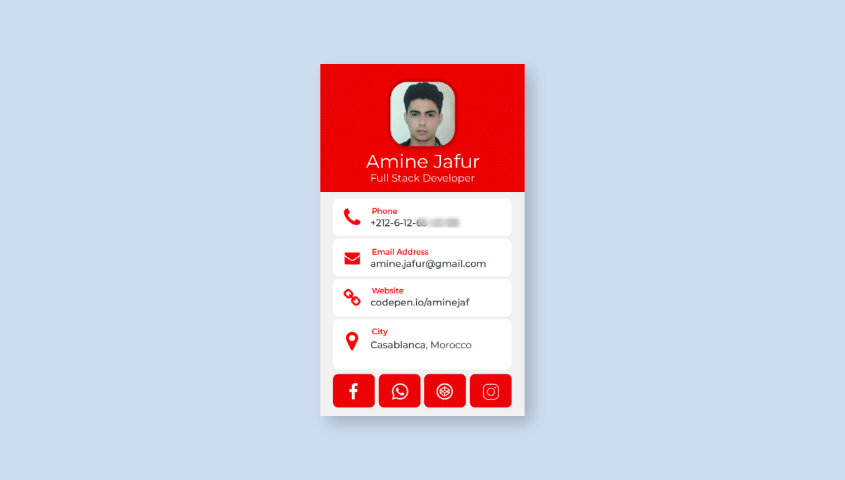 CSS Business Cards - Css Business Card