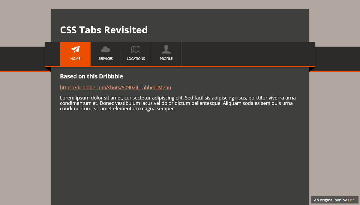 CSS Tabs - CSS Tabs Revisited