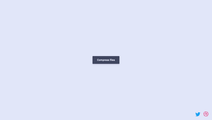 JavaScript Buttons - Compress files