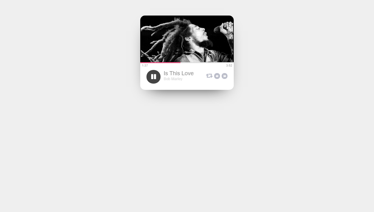 CSS Music Players - Music Player