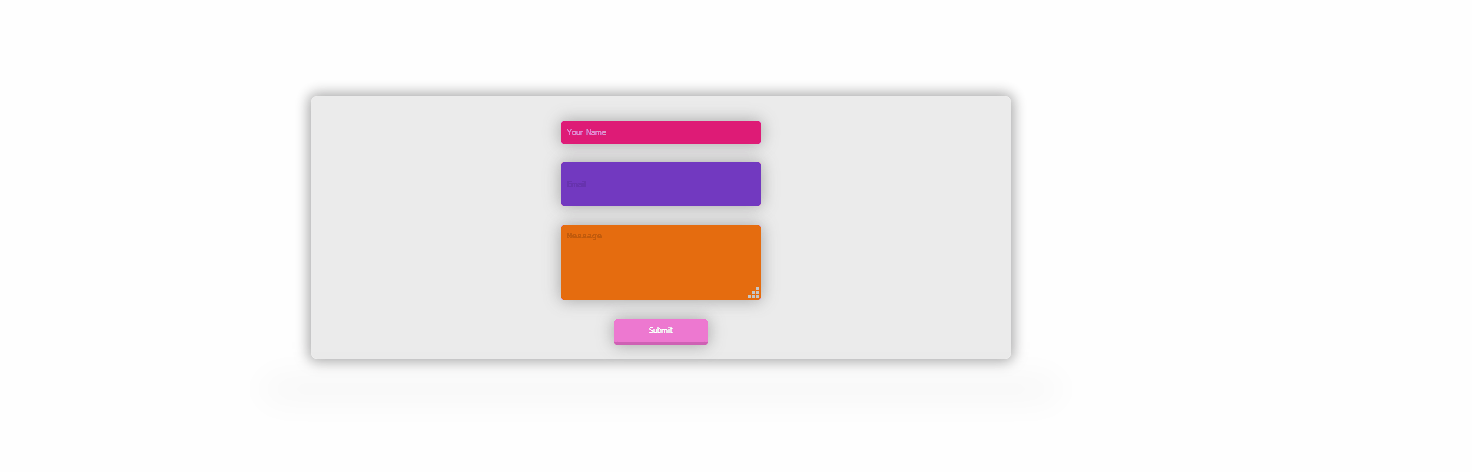 CSS Contact Forms - Floating Contact Form CSS