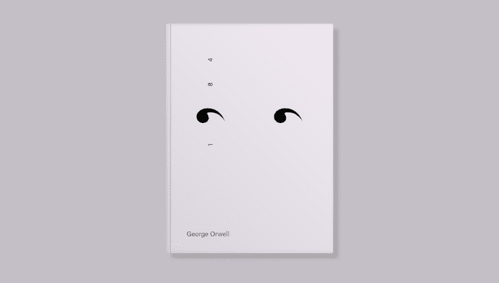 CSS Book Effects - George Orwell Book Cover in CSS