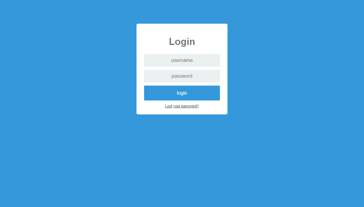 CSS Login / Registration Forms - Login Form