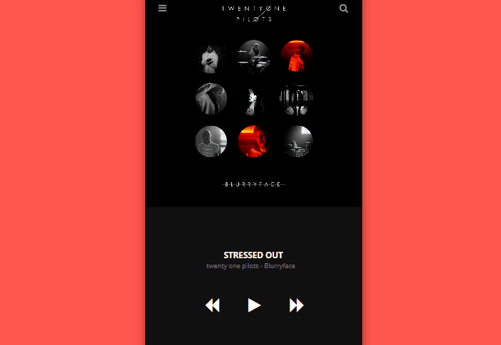 JavaScript Music Players - Interface Animation - Music Player