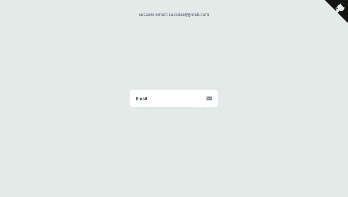 jQuery Forms - Email check animation