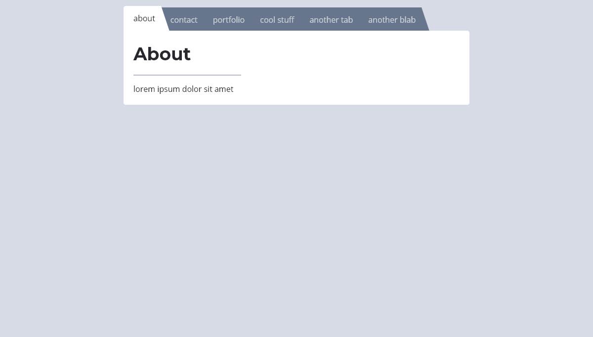 React Tabs - React Tabs 2