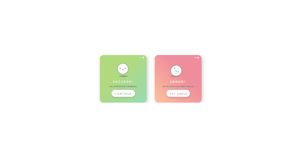 CSS Notifications - Green and Red Flash Message (Error/Success)