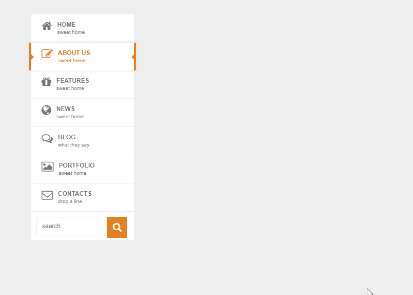 CSS Sidebar Menus - Pure CSS3 Mega Dropdown Menu With Animation (Vertical)