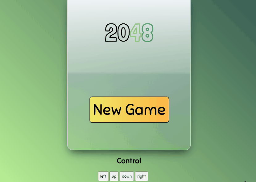 JavaScript 2048 Games - 2048 simple version