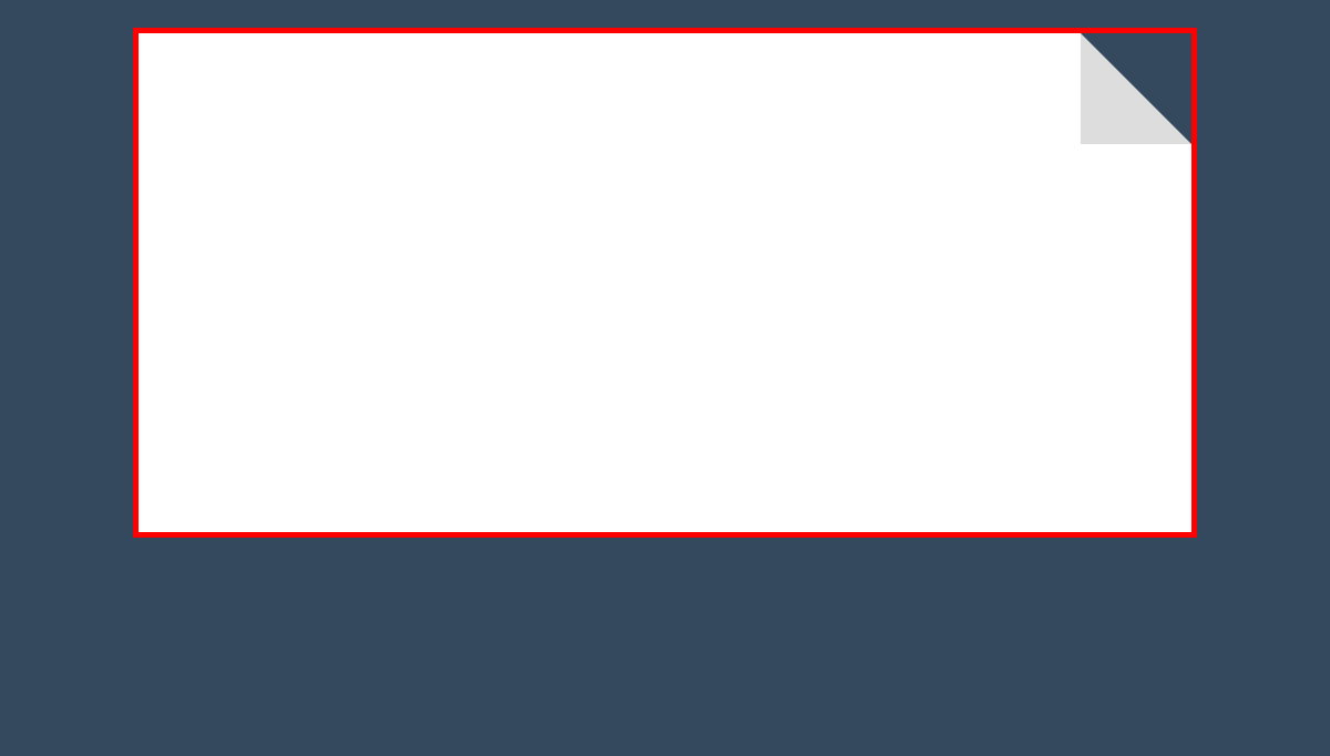 CSS Paper Effects - CSS paper fold with hover effect