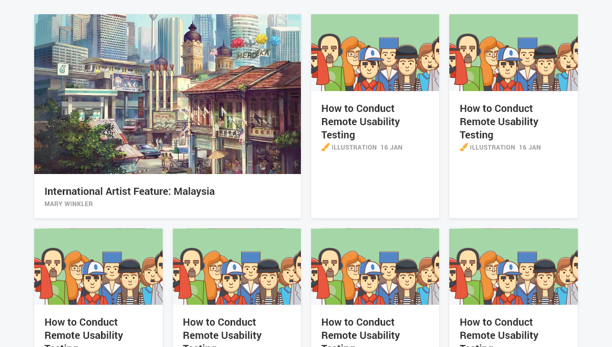 CSS Grid Examples - asset layout contents
