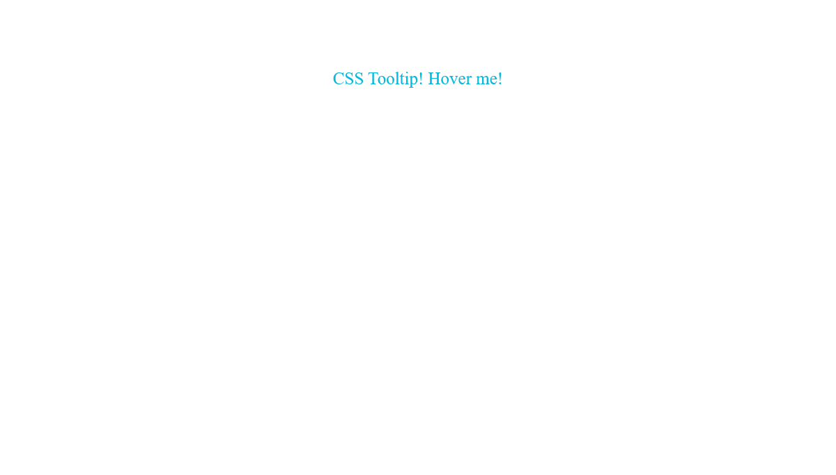 CSS Tooltips - CSS tooltip