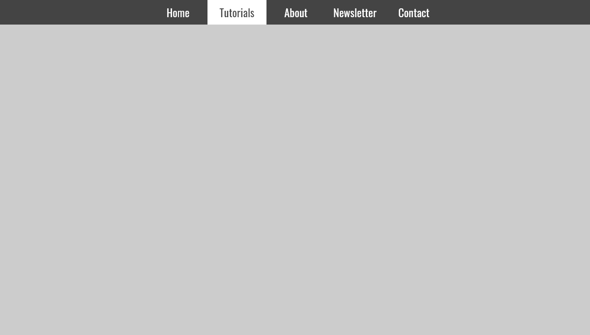CSS Horizontal Menus - Simple Responsive Horizontal Navigation
