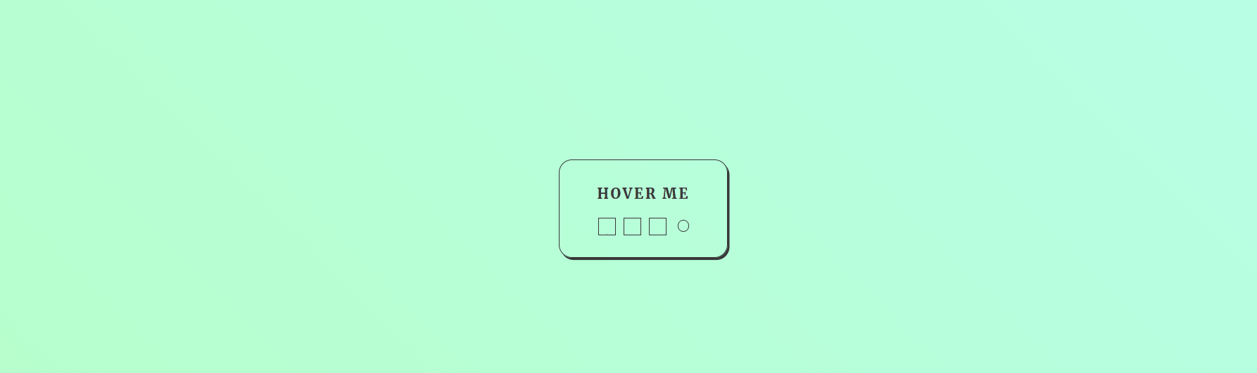 CSS Hover Effects - Icons Hovering
