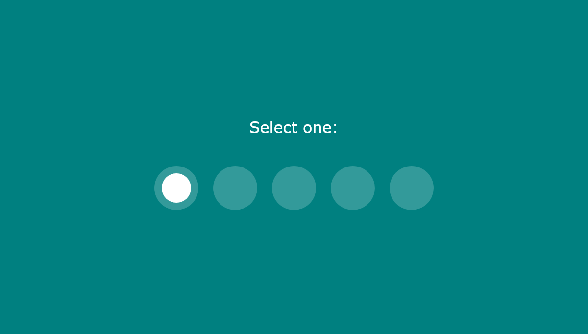 Radio Buttons CSS - CSS only input radio select concept
