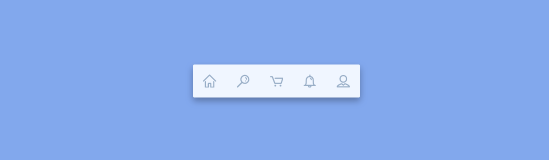 CSS Horizontal Menus - Icon Navigation