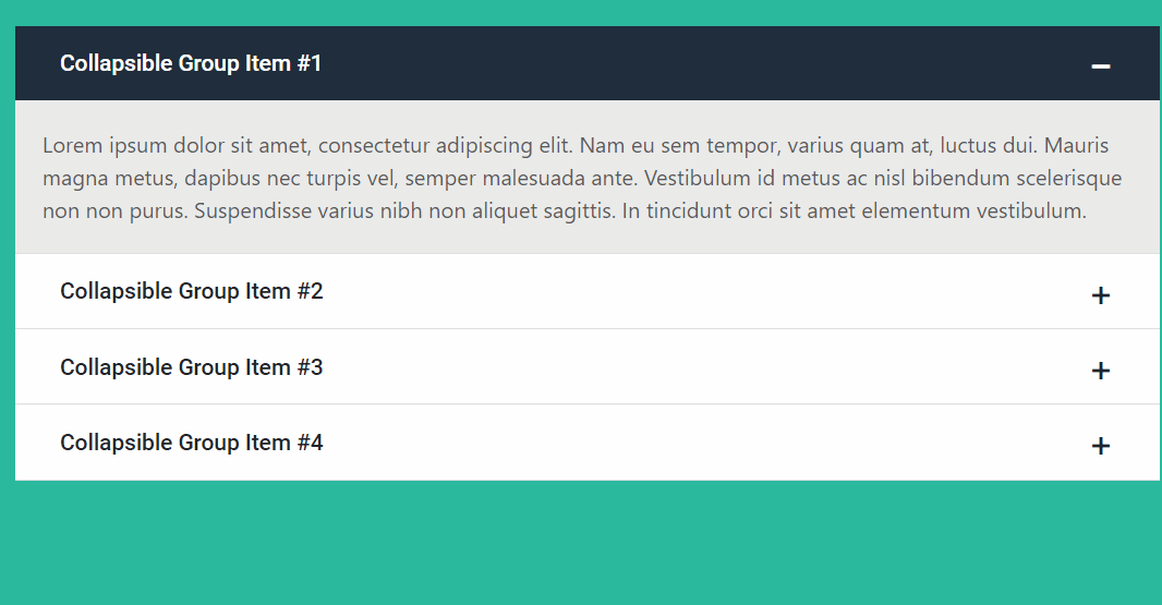 Bootstrap Accordions - Bootstrap Accordion Menu with Plus Minus Icon