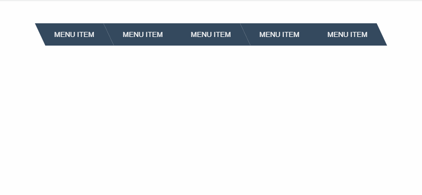 CSS Dropdown Menus - Zigzag dropdown menu concept
