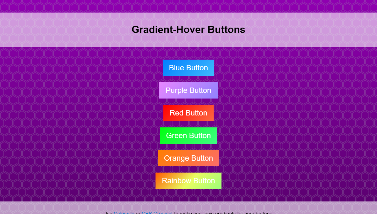 CSS Gradient Buttons - Gradient Button Test